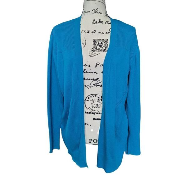 Worthington Sweaters - Worthington open Blue cardigan